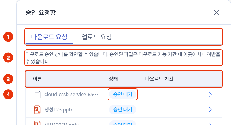 승인 요청함 구성